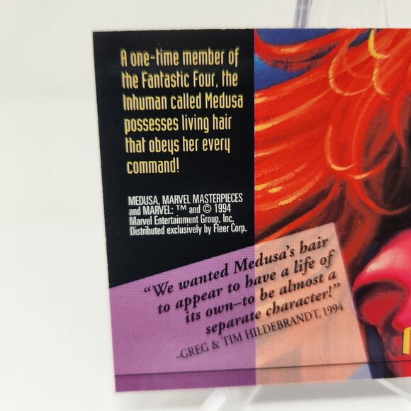 Medusa #73 1994 Marvel Masterpieces Trading Card (a80) - Picture 3 of 3